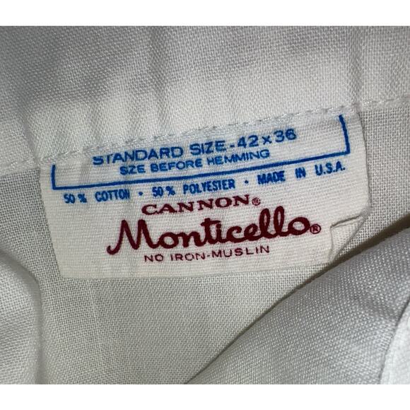 2 Vintage 70’s Cannon Monticello Pillowcases with Jungle Animal Design Standard - Picture 10 of 10